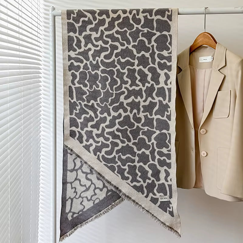 Châle Pashmina motif Léopard - ELLA