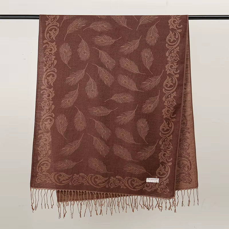 Chale Etole Femme motif Baroque 190x70cm - MINA 2
