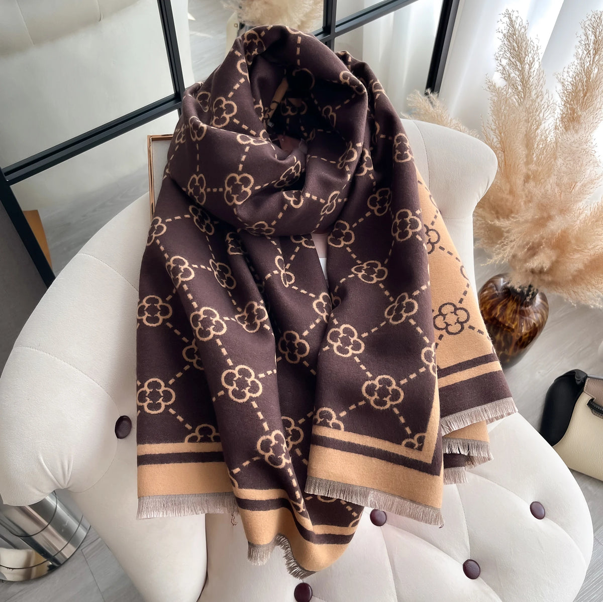 Pashmina Chale Femme Tissage Jacquard EDNA