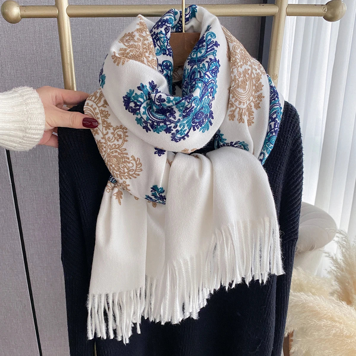 Pashmina Laine Cachemire ELISE