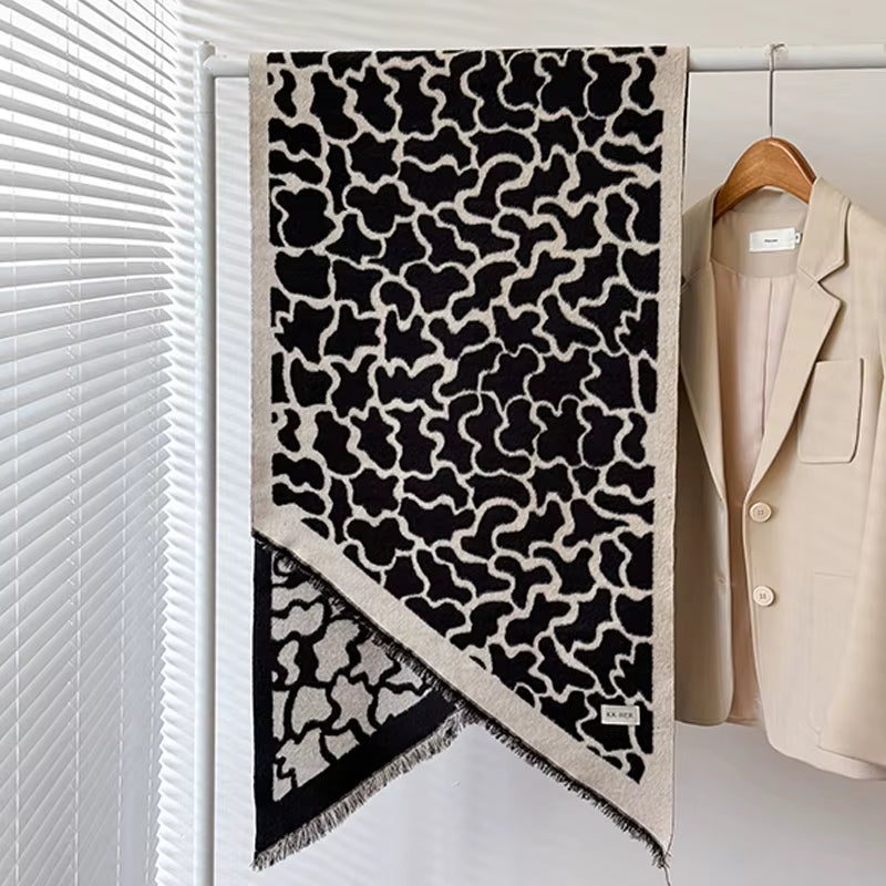 Châle Pashmina motif Léopard - ELLA