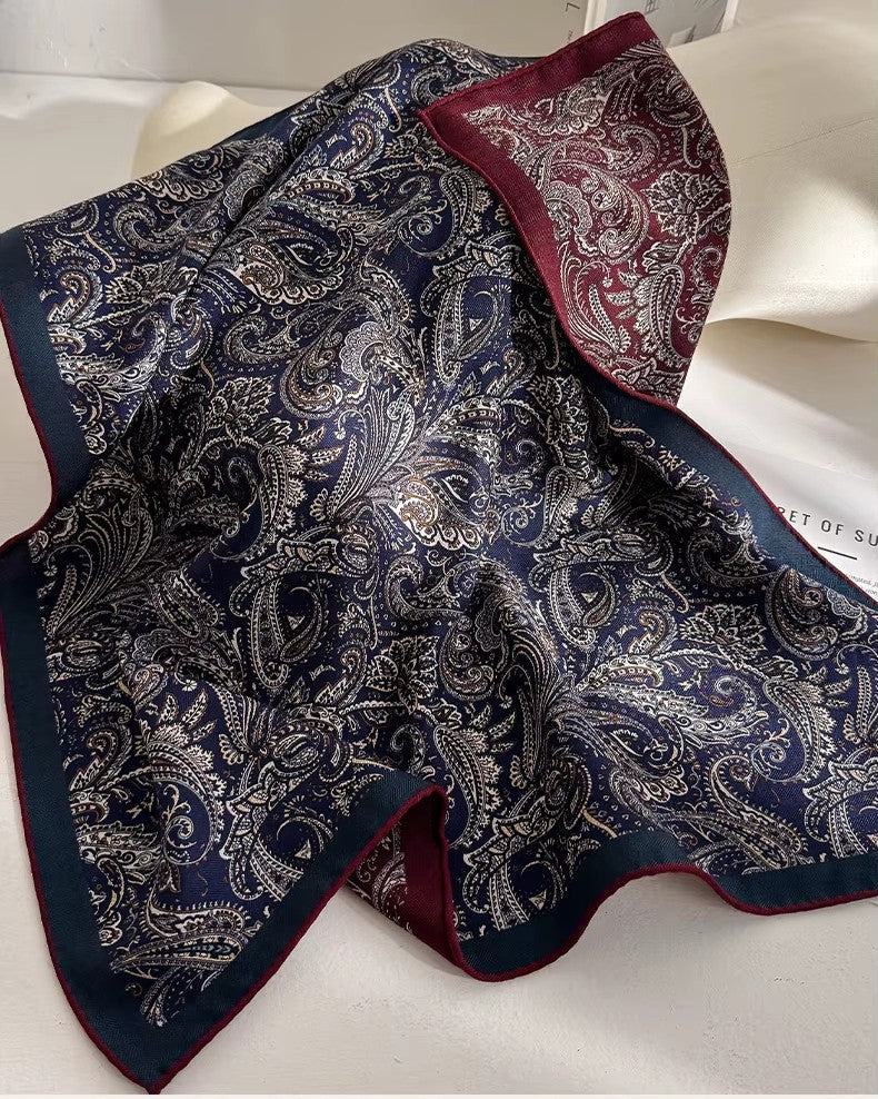 Foulard Laine et Soie 70x70cm - IVANA Blanc
