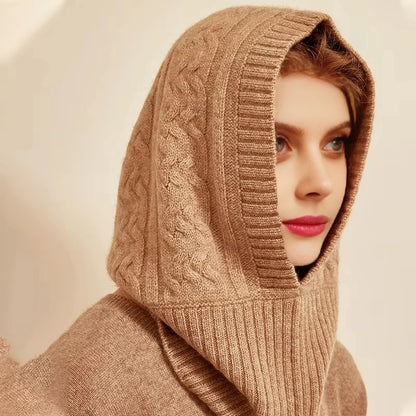 Snood Capuche Femme 100% Laine - SHY
