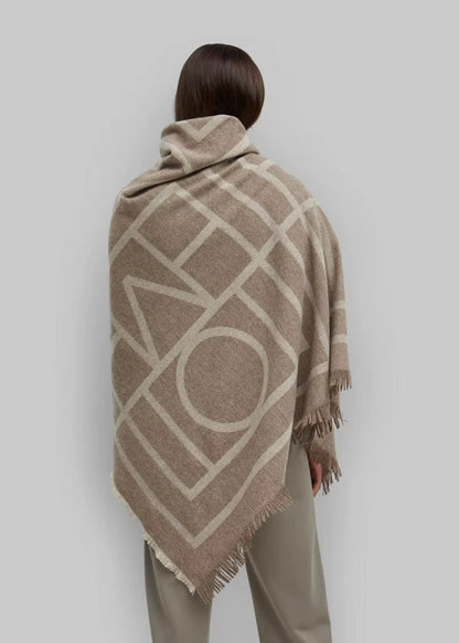 Pashmina Motifs Géométriques Cachemire Laine - SARAH
