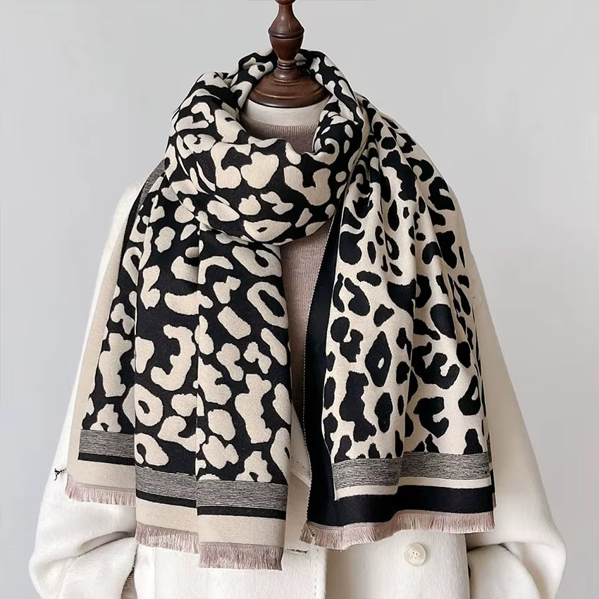 Châle Femme style Pashmina Léopard - KIMMY