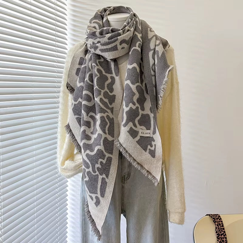 Châle Pashmina motif Léopard - ELLA