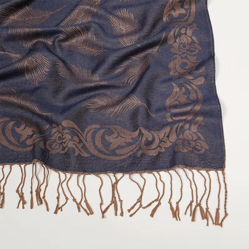 Chale Etole Femme motif Baroque 190x70cm - MINA 2