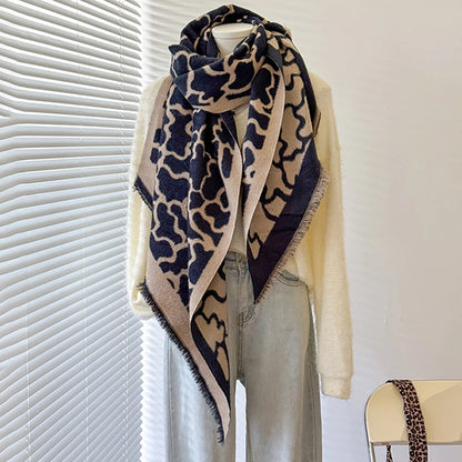 Châle Pashmina motif Léopard - ELLA