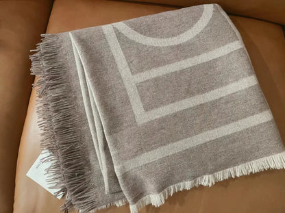 Pashmina Motifs Géométriques Cachemire Laine - SARAH