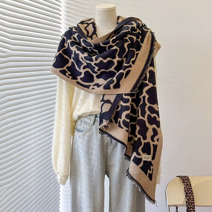 Châle Pashmina motif Léopard - ELLA