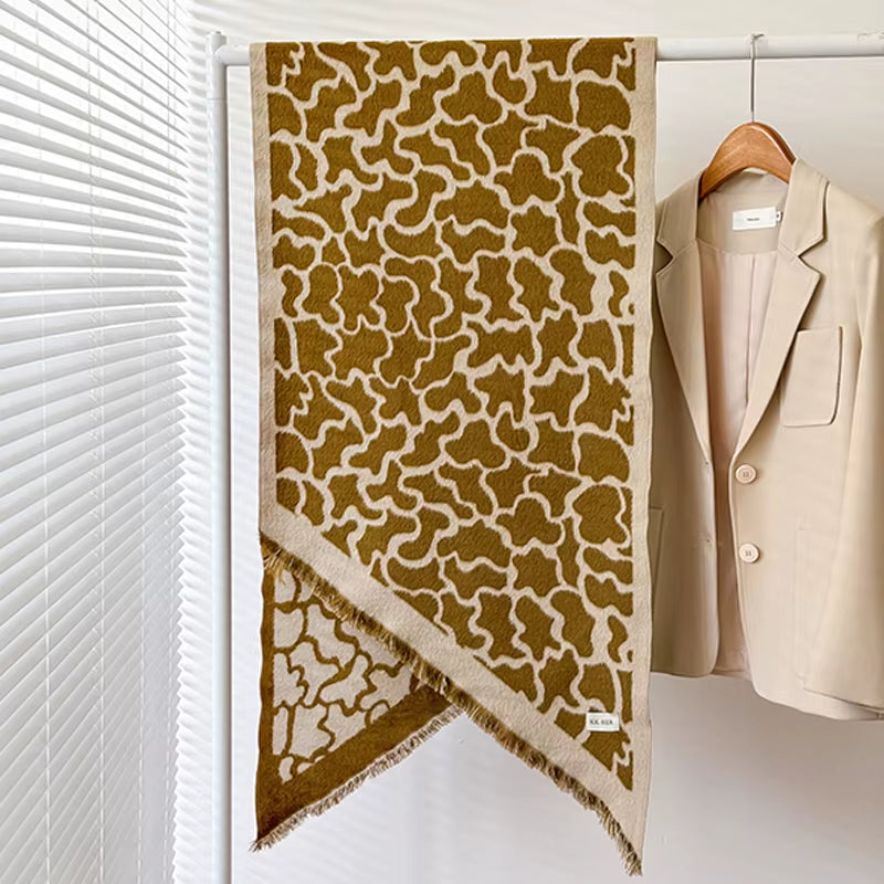 Châle Pashmina motif Léopard - ELLA
