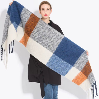 Grosse Echarpe Femme a Franges 200x45cm - NINA 2