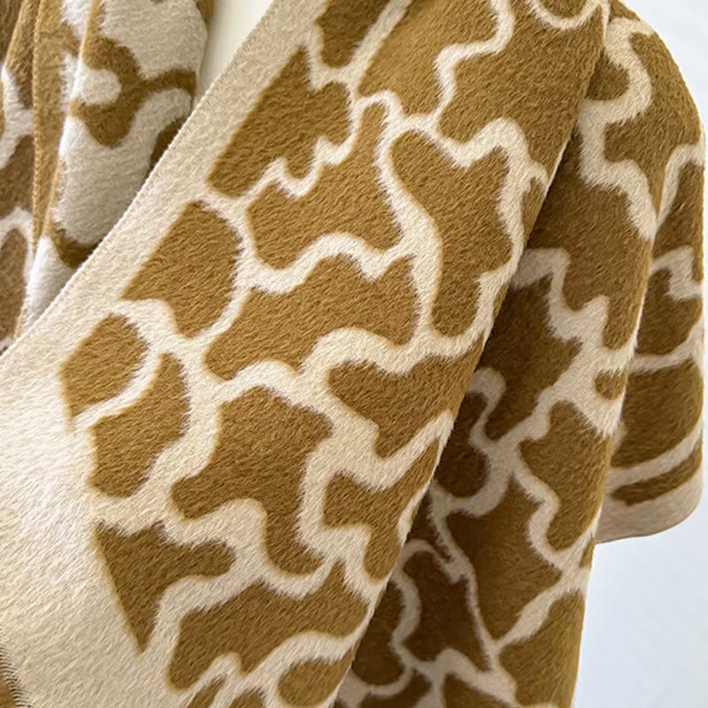 Châle Pashmina motif Léopard - ELLA