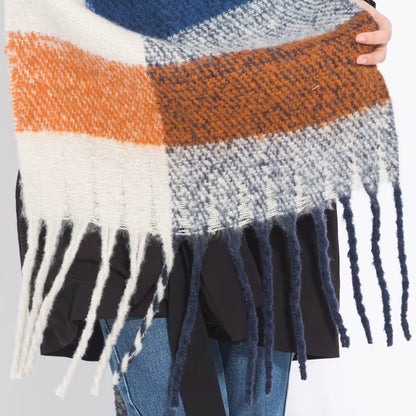 Grosse Echarpe Femme a Franges 200x45cm - NINA 2