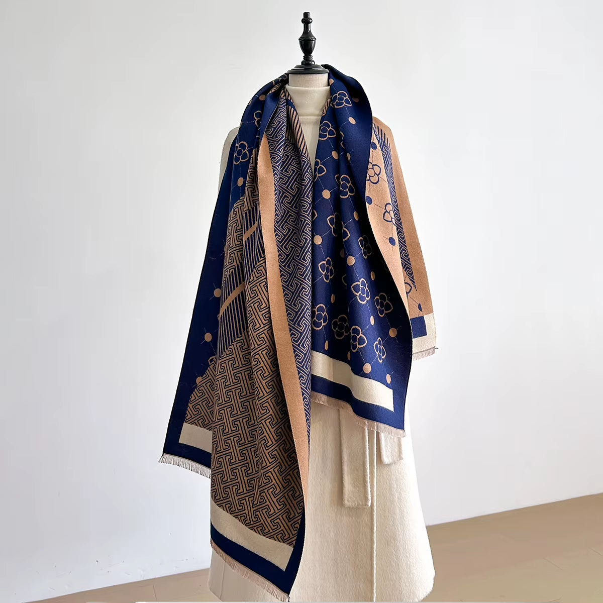 Chale Femme Pashmina Double Face - NIKKI 2
