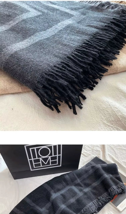 Pashmina Motifs Géométriques Cachemire Laine - SARAH