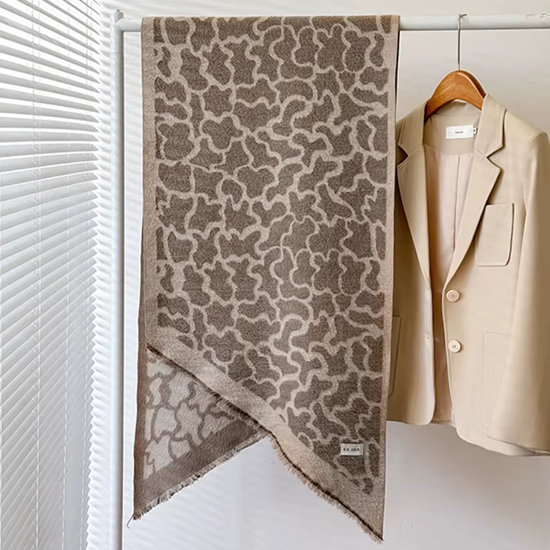 Châle Pashmina motif Léopard - ELLA