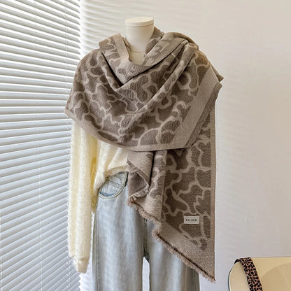 Châle Pashmina motif Léopard - ELLA