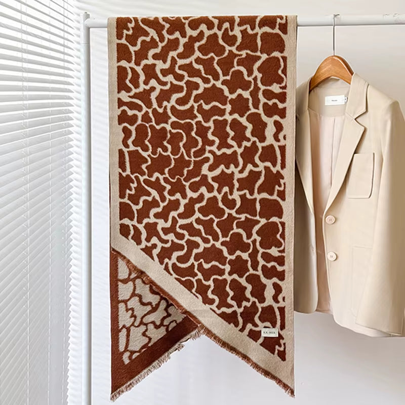 Châle Pashmina motif Léopard - ELLA