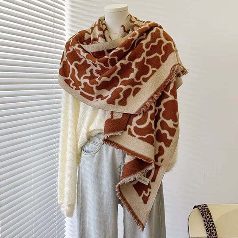 Châle Pashmina motif Léopard - ELLA