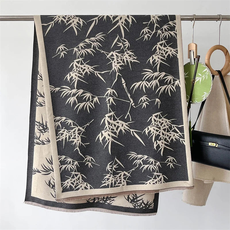Pashmina Femme Tissage Jacquard 186x66cm - BAMBOO