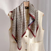Foulard Laine et Soie 70x70cm - IVANA Gris