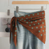 Foulard Triangle Femme Grand Format 140x65x65cm - JACKY Terracotta