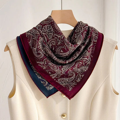 Foulard Laine et Soie 70x70cm - IVANA Zebre