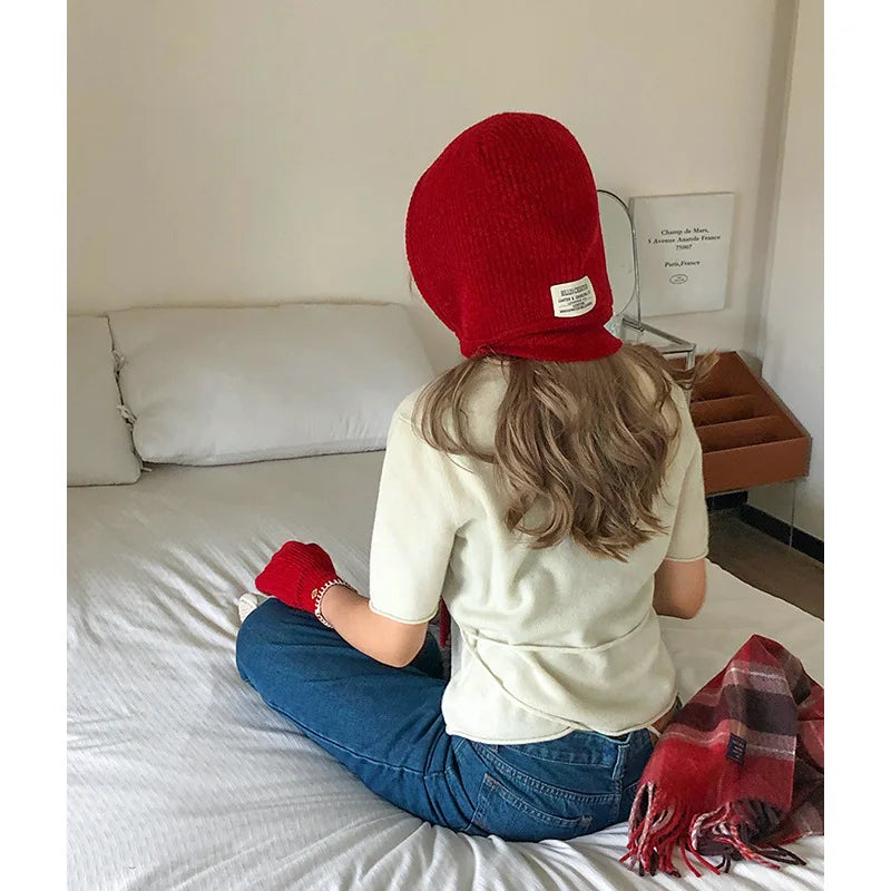 Echarpe Capuche Melange Laine Noir - LEONIE