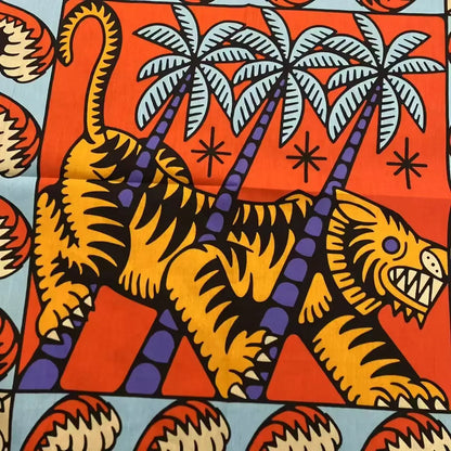 Carré Foulard Tigre Tropical - BENGALE