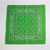 Foulard Bandana Coton Motif Paisley 55x55cm Vert