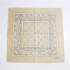 Foulard Bandana Coton Motif Paisley 55x55cm Beige