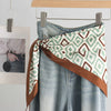 Foulard Triangle Femme Grand Format 140x65x65cm - JACKY Vert 2