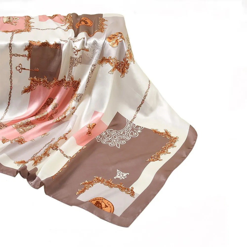 Foulard Satin Baroque 90x90cm