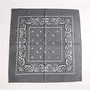Foulard Bandana Coton Motif Paisley 55x55cm Gris