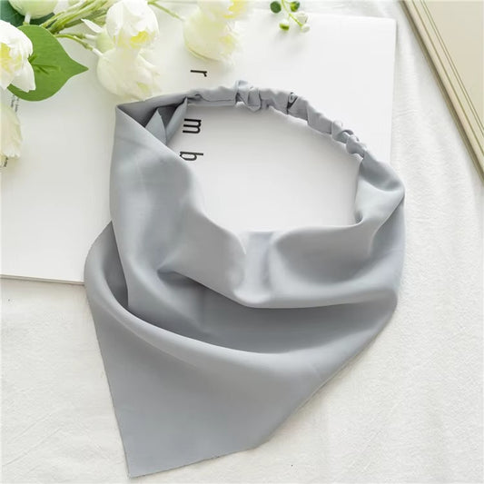 Foulard Cheveux avec Elastique Gris - LUNA