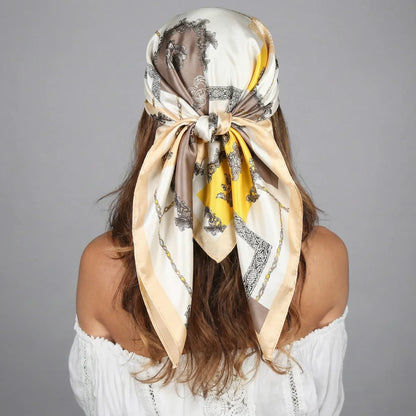 Foulard Satin Baroque 90x90cm