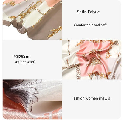 Foulard Satin Baroque 90x90cm