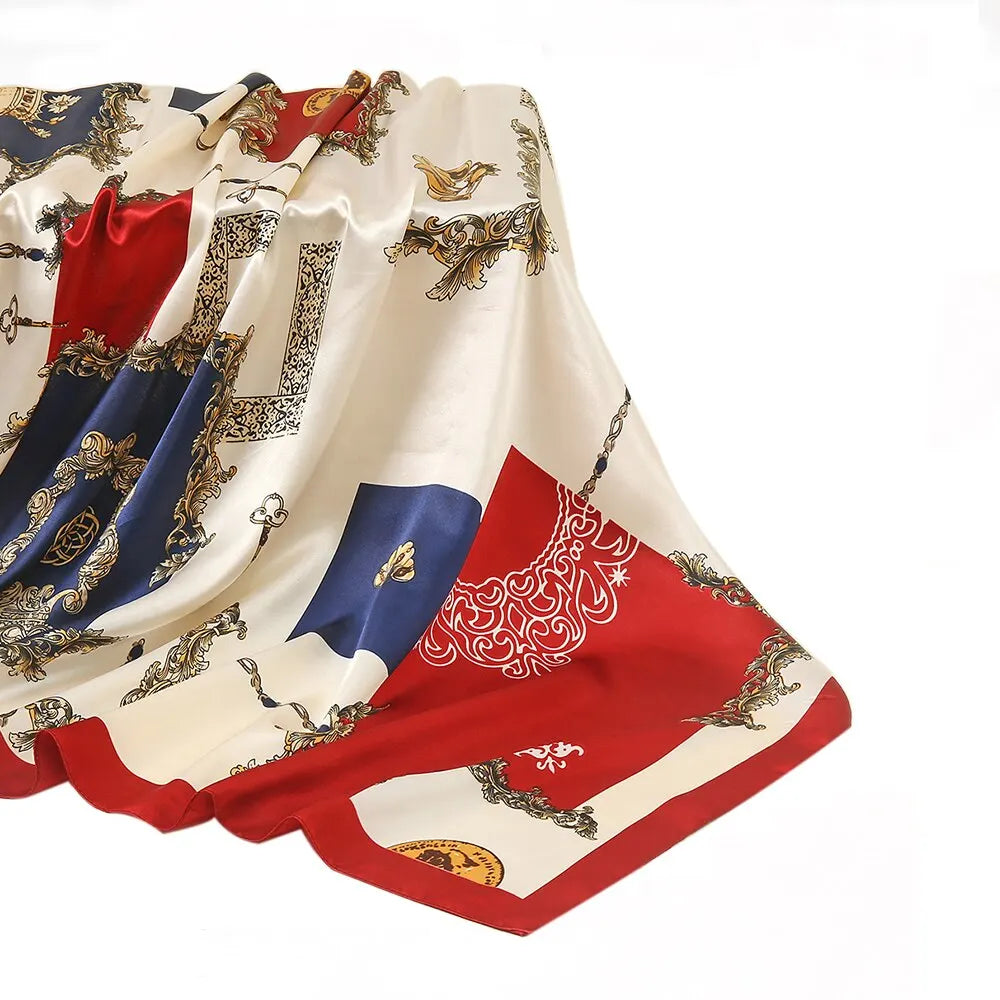 Foulard Satin Baroque 90x90cm