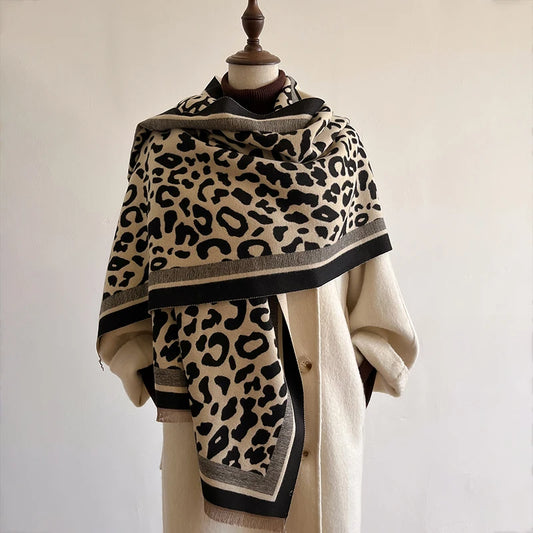 Châle Femme style Pashmina Léopard KIMMY