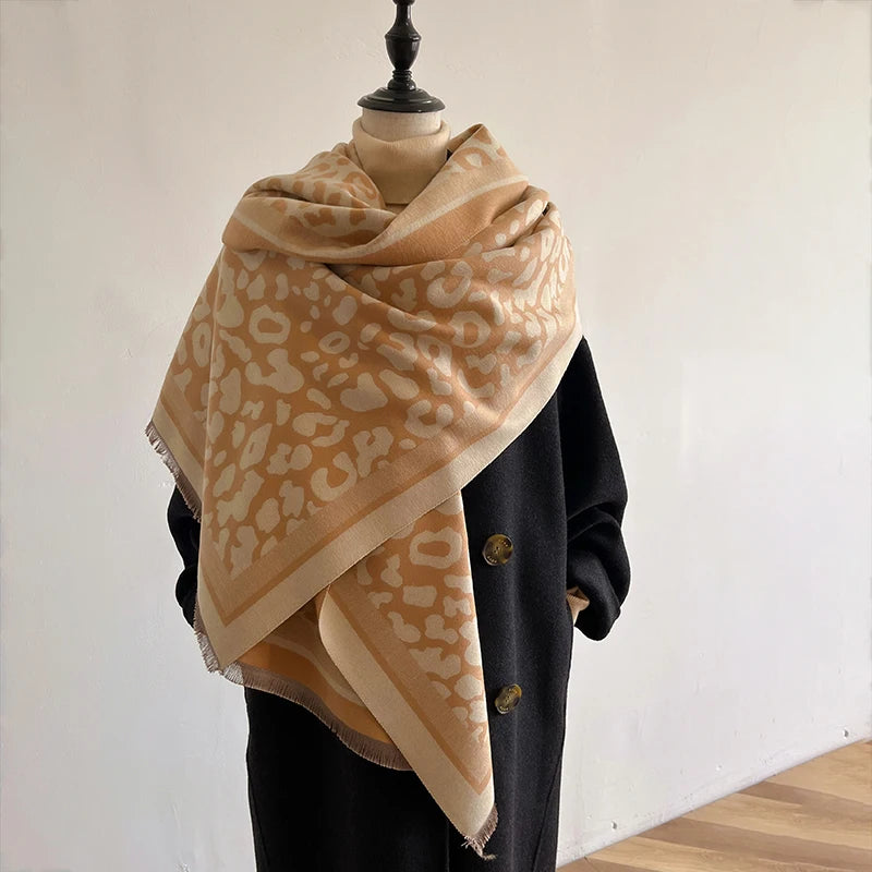 Châle Femme style Pashmina Léopard KIMMY
