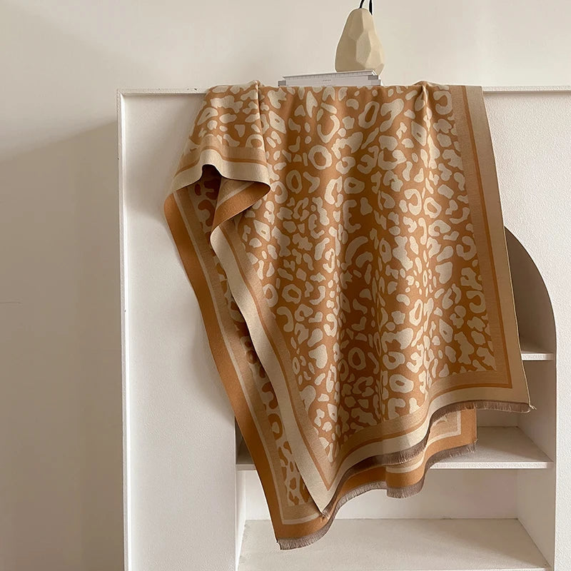 Châle Femme style Pashmina Léopard KIMMY