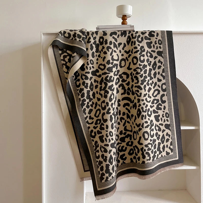 Châle Femme style Pashmina Léopard KIMMY