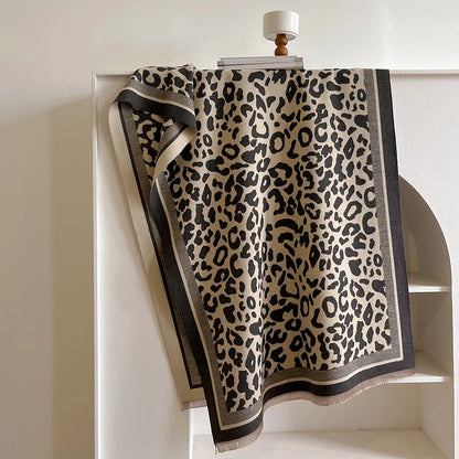 Châle Femme style Pashmina Léopard KIMMY
