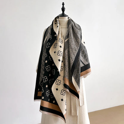 Chale Femme Pashmina Double Face NIKKI