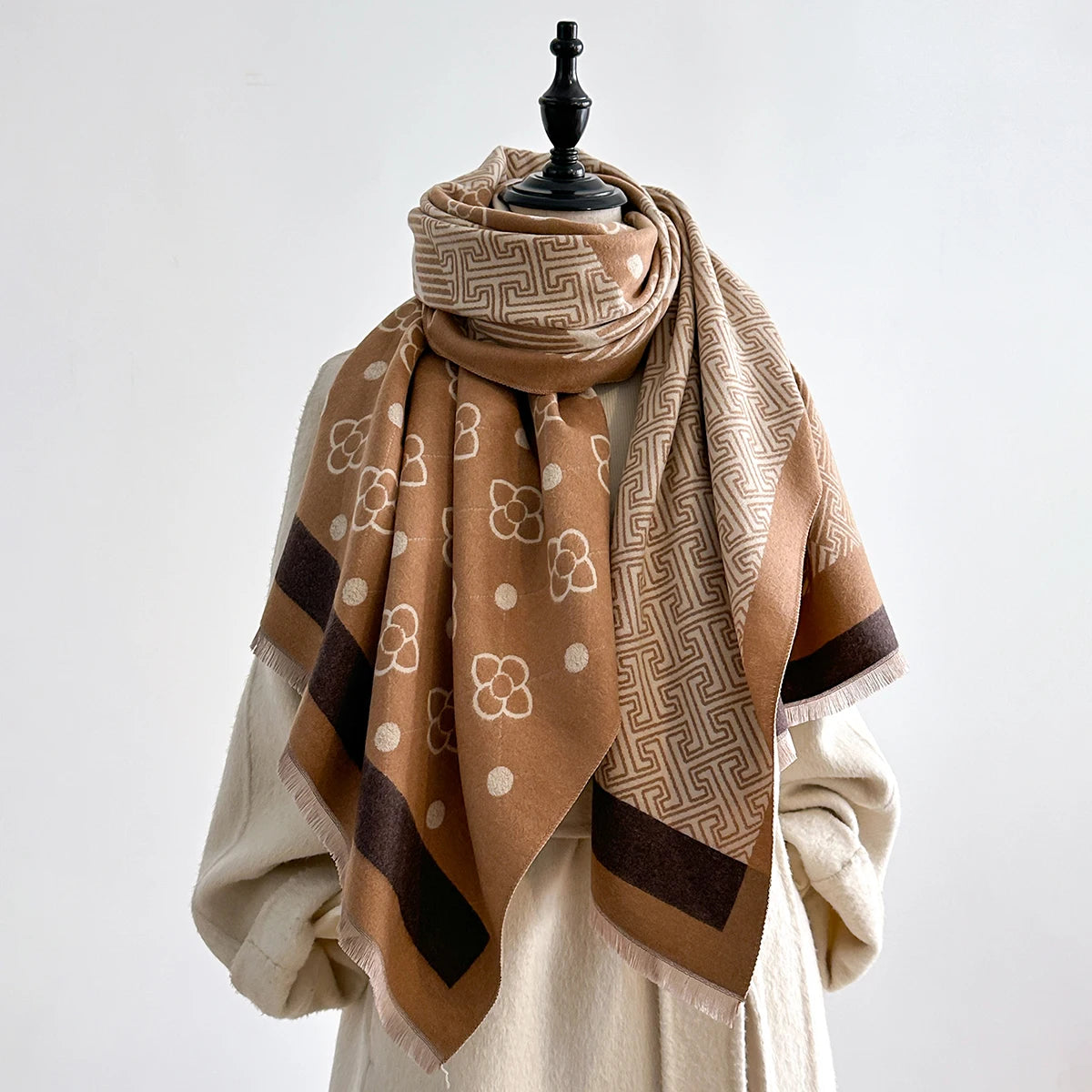 Chale Femme Pashmina Double Face NIKKI