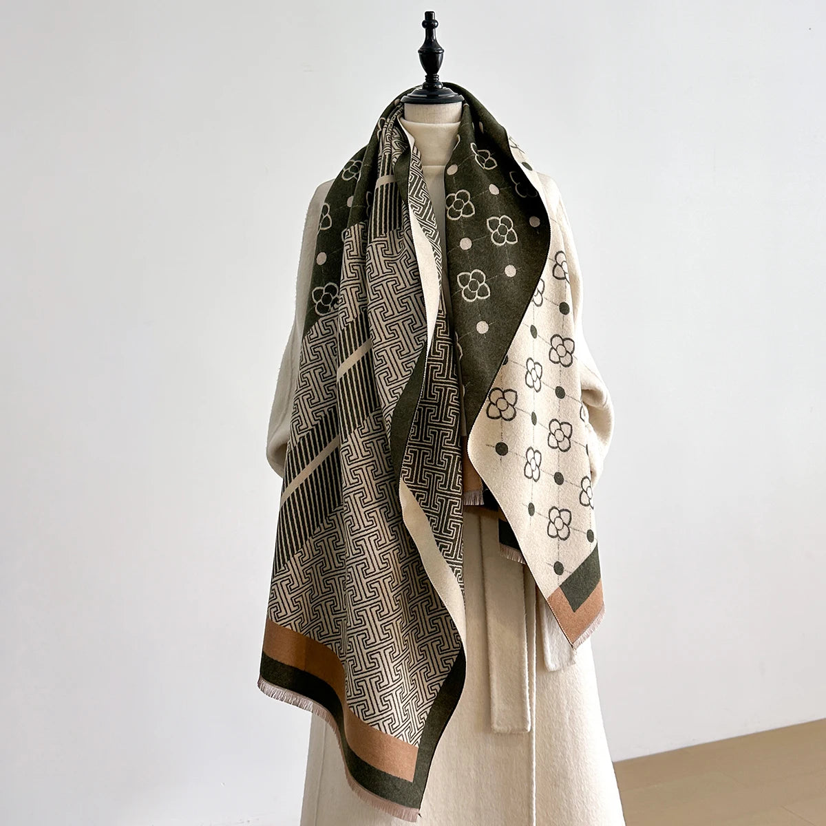 Chale Femme Pashmina Double Face NIKKI