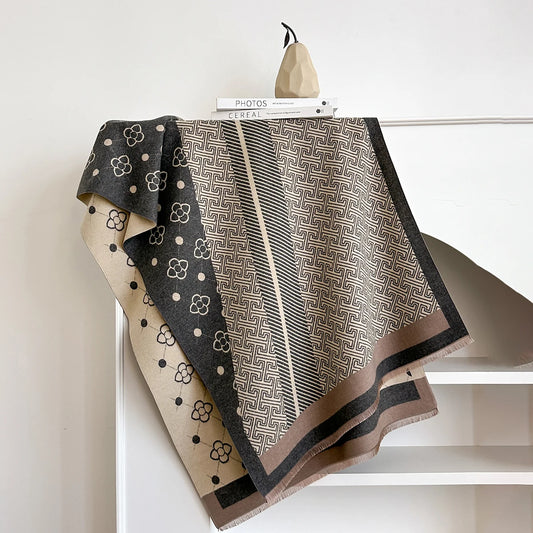 Chale Femme Pashmina Double Face NIKKI