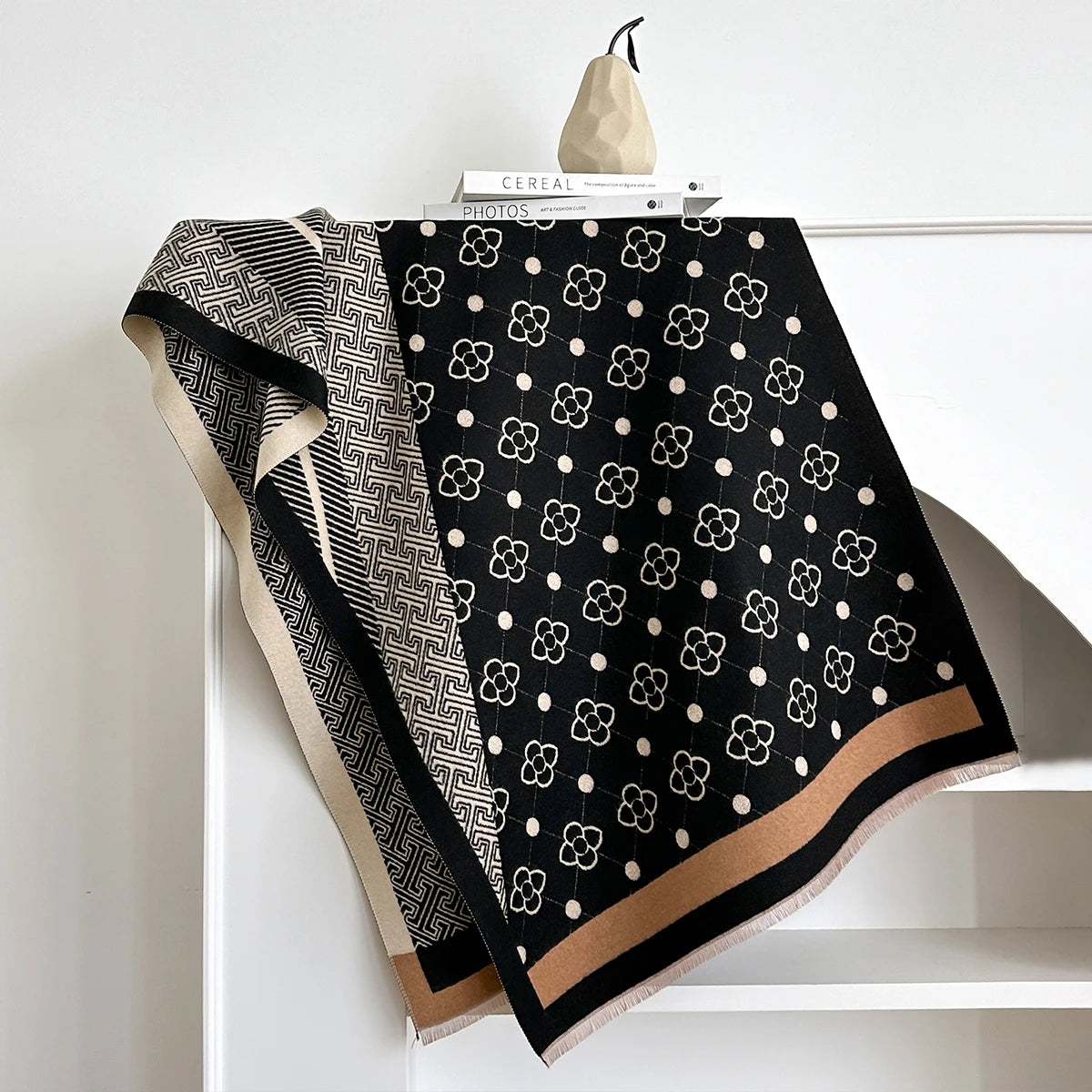 Chale Femme Pashmina Double Face NIKKI