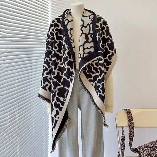 Châle Pashmina motif Léopard ELLA